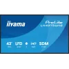 iiyama LH4375UHS-B2AG Signage Display Digitaalne infokuva lameekraan 108 cm (42.5 tolli) LCD Wi-Fi 500 cd/m² 4K Ultra HD Must Sisseehitatud protsessor Android 11 24/7
