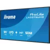 iiyama LH5575UHS-B2AG Signage Display Digitaalne infokuva 138.7 cm (54.6 tolli) LCD Wi-Fi 500 cd/m² 4K Ultra HD Must Sisseehitatud protsessor Android 11 24/7