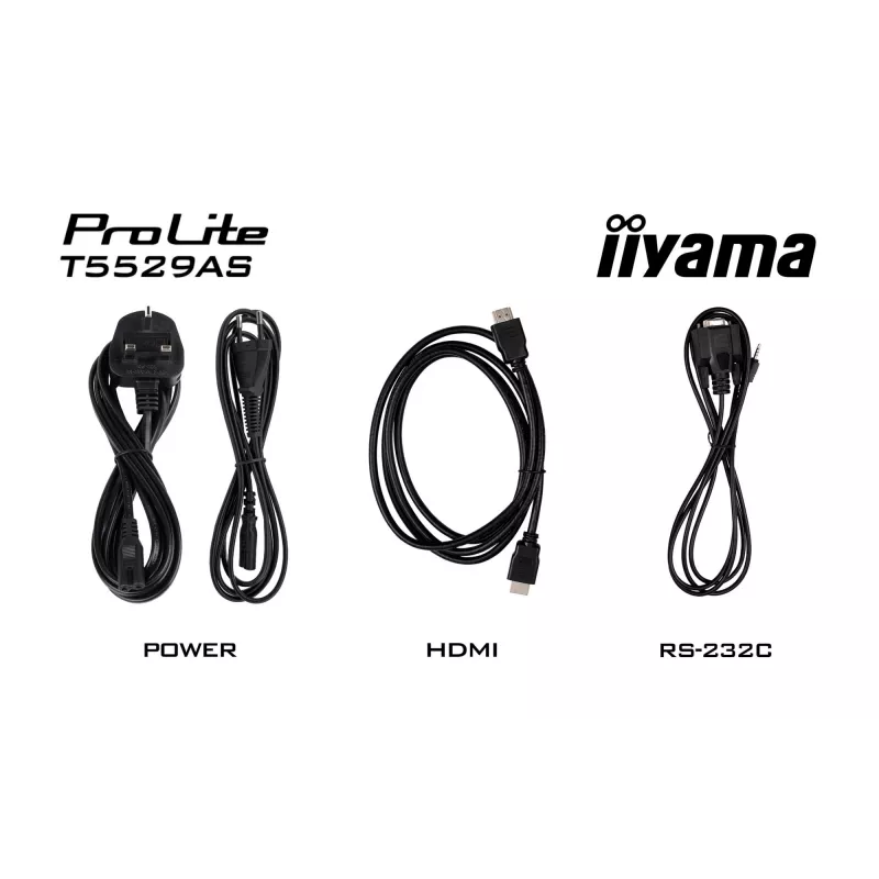 iiyama T5529AS-B1AG Signage-ekraan kioskikujundusega 138,7 cm (54,6 tolli) LED Wi-Fi 450 cd/m² 4K Ultra HD Must Puuteekraan Sisseehitatud protsessor Android 24/7