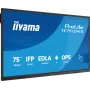 iiyama TE7512MIS-B4AG Signage-ekraan Kiosk-disain 190.5 cm (75 tolli) LCD Wi-Fi 400 cd/m² 4K Ultra HD Must Puuteekraan Sisseehitatud protsessor Android 24/7