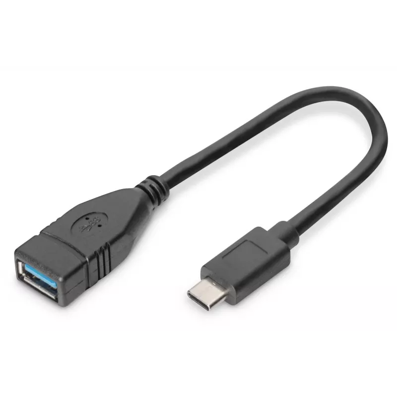 DIGITUS USB Type-C adapterkaabel, OTG, tüüp C - A M/F, 15cm Super Speed Must