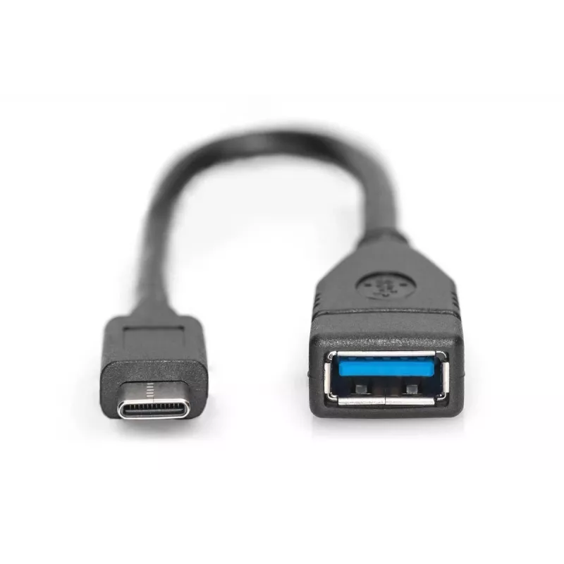 DIGITUS USB Type-C adapterkaabel, OTG, tüüp C - A M/F, 15cm Super Speed Must