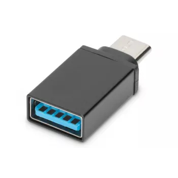 DIGITUS USB-C-adapter, tüüp C -> A SuperSpeed, must