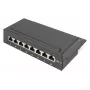 DIGITUS Patch-paneel CAT6 8-port varjestatud must
