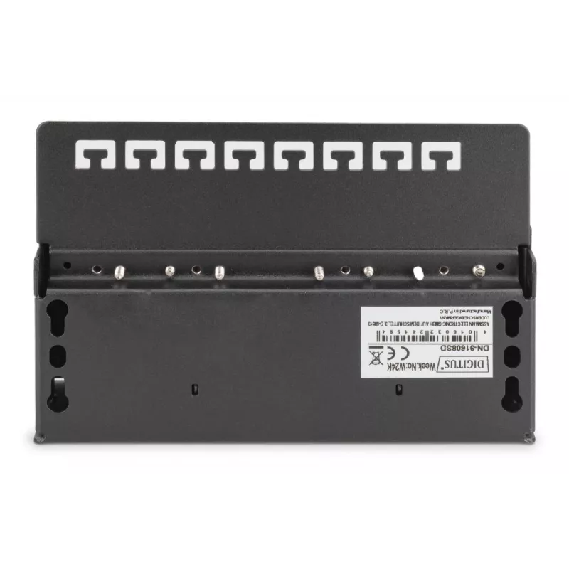 DIGITUS Patch-paneel CAT6 8-port varjestatud must