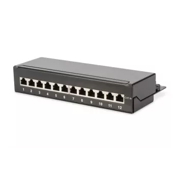Patch Panel Digitus Desktop CAT 6A klass EA Shielded Must