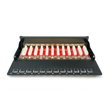 Patch Panel Digitus Desktop CAT 6A klass EA Shielded Must