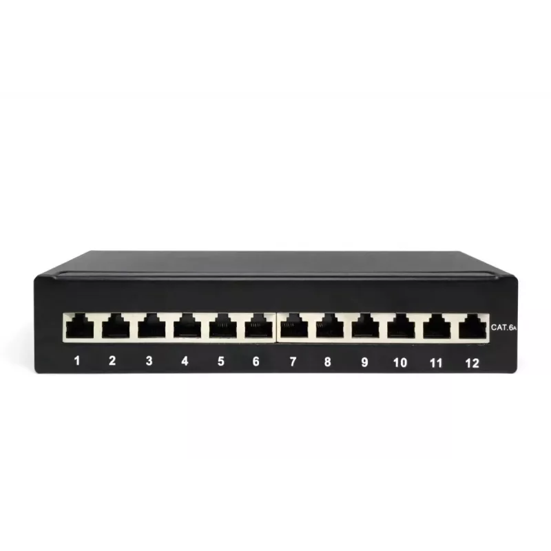 Patch Panel Digitus Desktop CAT 6A klass EA Shielded Must