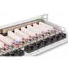 DIGITUS Paigalduspaneel CAT6A EA varjestatud, 24-pordiline RJ45 tolmukate, 8P8C, 0,5U, hall RAL 7035