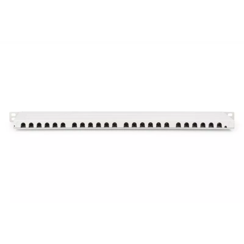 DIGITUS Paigalduspaneel CAT6A EA varjestatud, 24-pordiline RJ45 tolmukate, 8P8C, 0,5U, hall RAL 7035