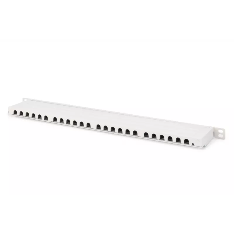 DIGITUS Paigalduspaneel CAT6A EA varjestatud, 24-pordiline RJ45 tolmukate, 8P8C, 0,5U, hall RAL 7035