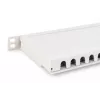 DIGITUS Paigalduspaneel CAT6A EA varjestatud, 24-pordiline RJ45 tolmukate, 8P8C, 0,5U, hall RAL 7035