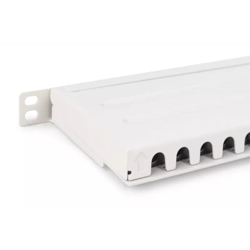 DIGITUS Paigalduspaneel CAT6A EA varjestatud, 24-pordiline RJ45 tolmukate, 8P8C, 0,5U, hall RAL 7035