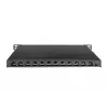 DIGITUS CAT6A patchpaneel, varjestatud, 12-portine 1/2U, 10-tolline rack-kinnitus, must RAL 9005