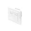 DIGITUS CAT6A klass EA võrgu seinapesa, varjestatud 1x RJ45, LSA, puhasvalge, tasa-paigaldus, 8 suunda