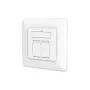 DIGITUS CAT6A klassi EA võrgu pesa, varjestatud 2x RJ45, LSA, puhas valge, tasapinnaline paigaldus, 8 suunda