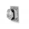 DIGITUS CAT6A klassi EA võrgu pesa, varjestatud 2x RJ45, LSA, puhas valge, tasapinnaline paigaldus, 8 suunda