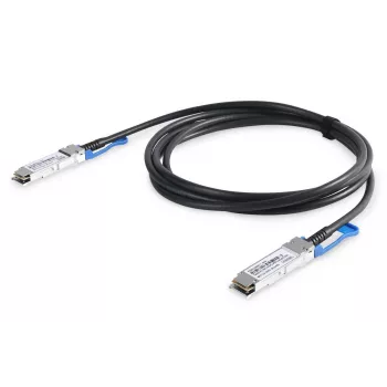 DIGITUS 100G QSFP28 otseühenduskaabel, andmeedastuskiirus kuni 28,3125 Gbit/s kanali kohta, 1 m