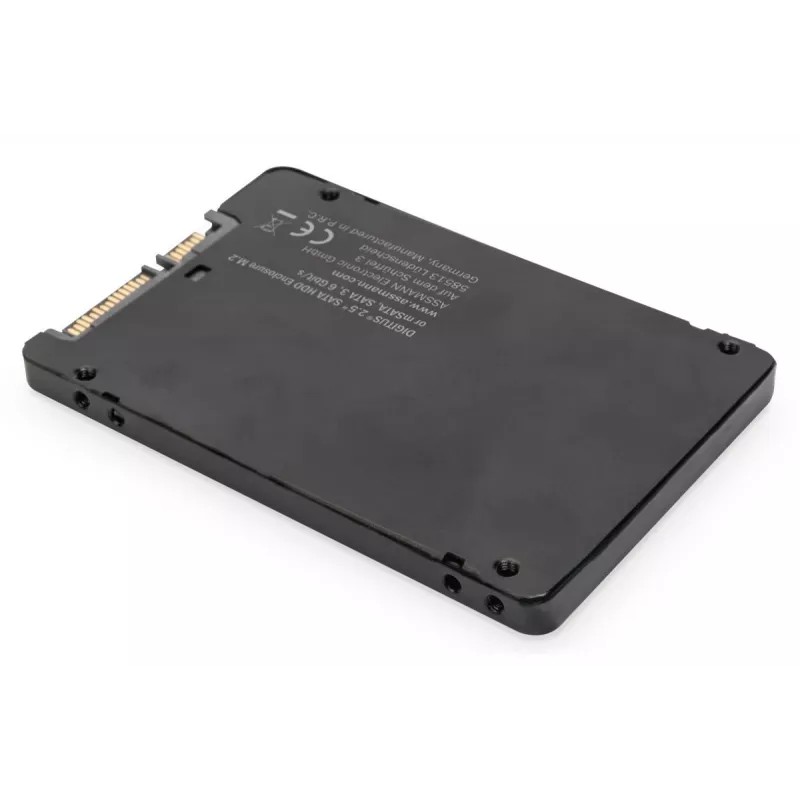 DIGITUS HDD-korpus 2,5-tolline SATA - M.2 või mSATA SATA 3 6 Gbit/s, kirjutamiskiirus kuni 520 MB/s