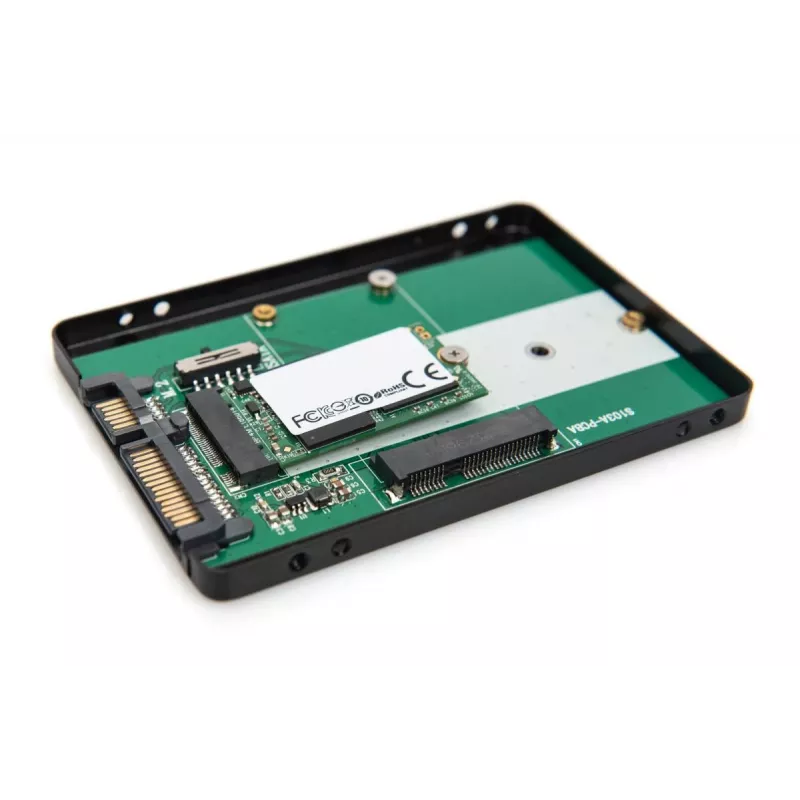 DIGITUS HDD-korpus 2,5-tolline SATA - M.2 või mSATA SATA 3 6 Gbit/s, kirjutamiskiirus kuni 520 MB/s