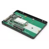 DIGITUS HDD-korpus 2,5-tolline SATA - M.2 või mSATA SATA 3 6 Gbit/s, kirjutamiskiirus kuni 520 MB/s