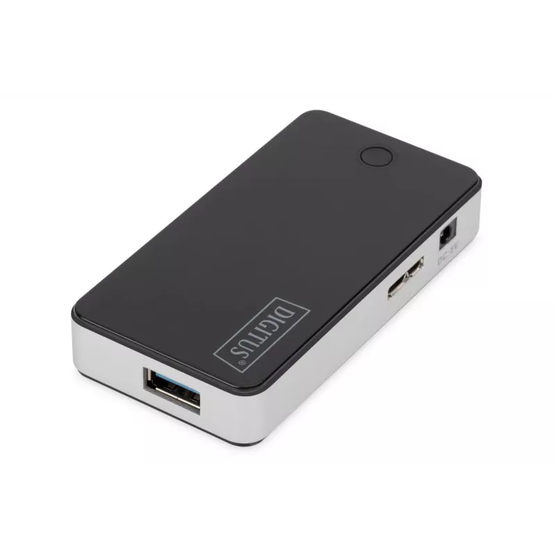 DIGITUS USB-hub 4 porti USB3.0 väline must klaveriläikega