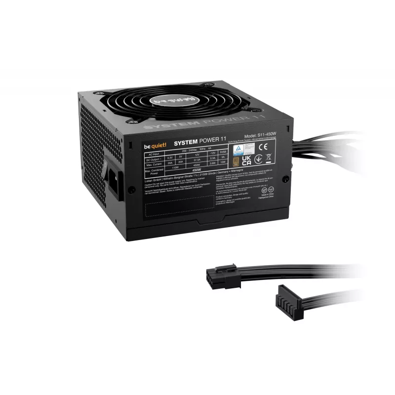 be quiet System Power 11 450W toiteplokk 20+4 pin ATX ATX Must