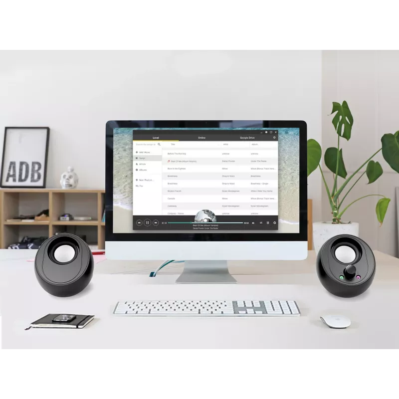 Conceptronic BJORN 2.0-kanaliga arvutikõlar Bluetoothiga, 10W