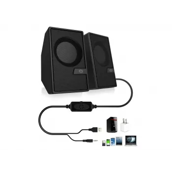 Conceptronic BJORN 2.0-kanaliga arvutikõlar Bluetoothiga, 6 W
