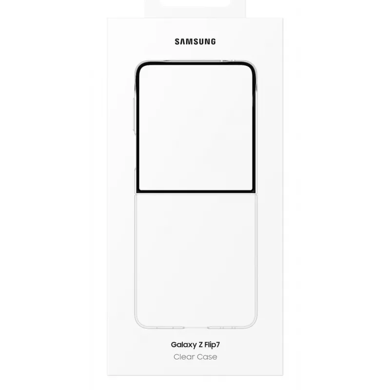 Samsung Clear ümbris Galaxy Z Flip7 jaoks, ümbris, Samsung, Galaxy Z Flip7, 17,5 cm (6,9 tolli), läbipaistev