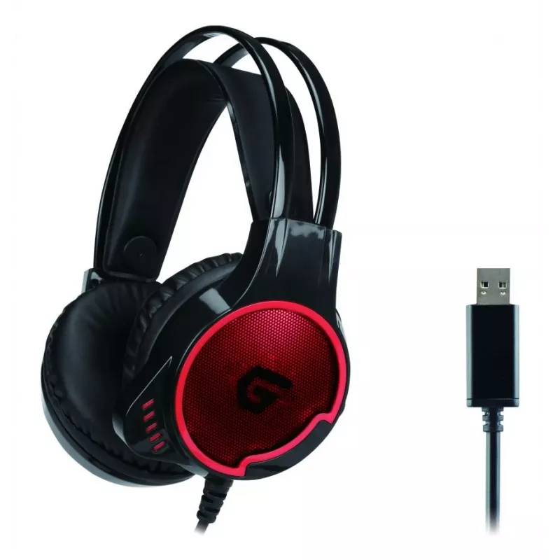 Conceptronic ATHAN U1, 7.1-kanaliline ruumilise heliga mänguri peakomplekt USB-ga
