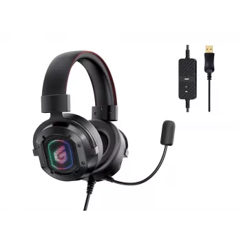Conceptronic ATHAN 7.1-kanaliline ruumilise heliga mängude USB-peakomplekt