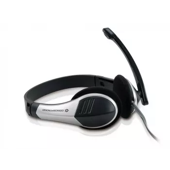 Conceptronic Allround Stereo Peakomplekt, juhtmega, 20 - 22000 Hz, kontor/kõnekeskus, 111 g, Peakomplekt, Must, Hõbedane