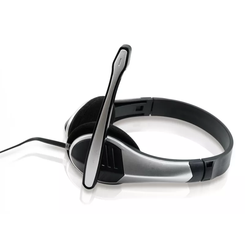 Conceptronic Allround Stereo Peakomplekt, juhtmega, 20 - 22000 Hz, kontor/kõnekeskus, 111 g, Peakomplekt, Must, Hõbedane