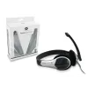 Conceptronic Allround Stereo Peakomplekt, juhtmega, 20 - 22000 Hz, kontor/kõnekeskus, 111 g, Peakomplekt, Must, Hõbedane