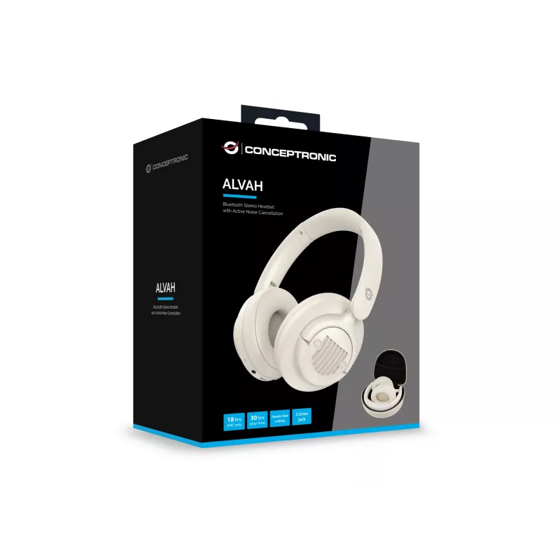 Conceptronic ALVAH02C Bluetooth-stereokomplekt aktiivse mürasummutusega