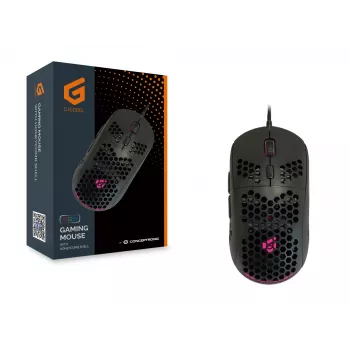 Conceptronic DJEBBEL 6D mänguhiir kärgstruktuuriga kestaga, 6400 DPI