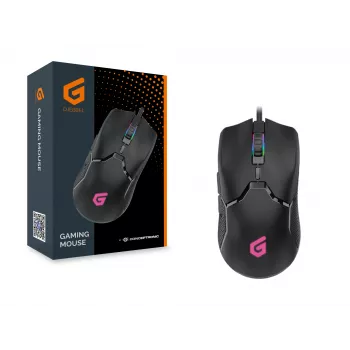 Conceptronic DJEBBEL 6D mängurihiir, 7200 DPI, paremakäeline, optiline, USB Type-A, 7200 DPI, must
