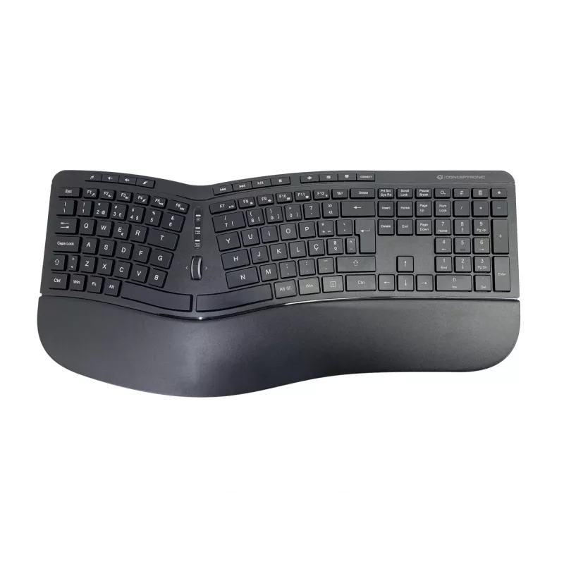 Conceptronic ORAZIO ERGO juhtmevaba ergonoomiline klaviatuuri ja hiire komplekt, Portugali paigutus