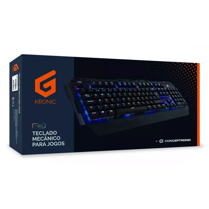 Conceptronic KRONIC mehaaniline mänguklaviatuur, RGB, Portugali paigutusega