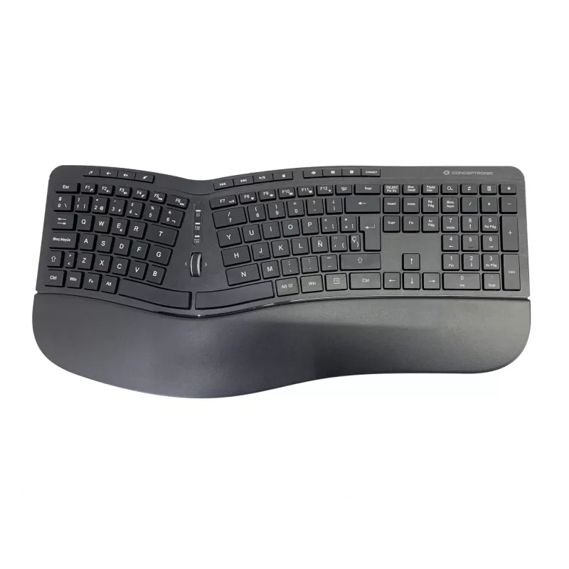 Conceptronic ORAZIO ERGO juhtmevaba ergonoomiline klaviatuuri ja hiire komplekt, hispaania paigutusega