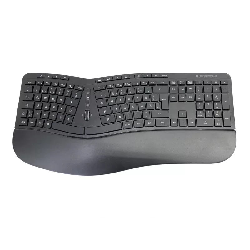 Conceptronic ORAZIO ERGO juhtmevaba ergonoomiline klaviatuuri ja hiire komplekt, saksa paigutus