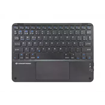 Conceptronic TOBIN01BES 10-tolline Bluetooth-puuteplaadiga klaviatuur, QWERTY Hispaania
