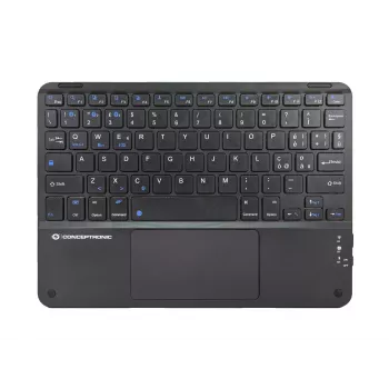 Conceptronic TOBIN01BIT 10-tolline Bluetooth-puuteplaadiga klaviatuur, QWERTY itaalia