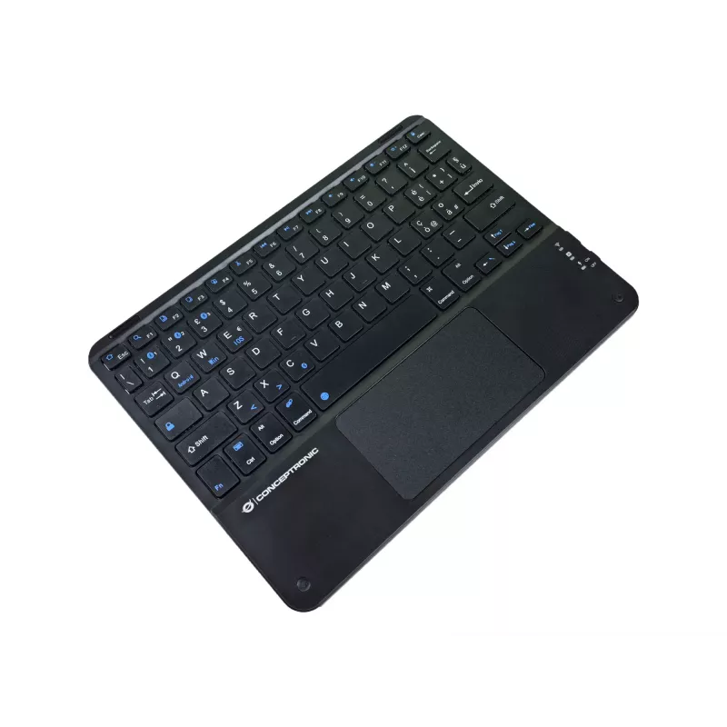 Conceptronic TOBIN01BIT 10-tolline Bluetooth-puuteplaadiga klaviatuur, QWERTY itaalia