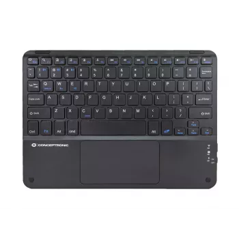 Conceptronic TOBIN01BUS 10-tolline Bluetooth-puuteplaadiga klaviatuur, QWERTY EN (US)