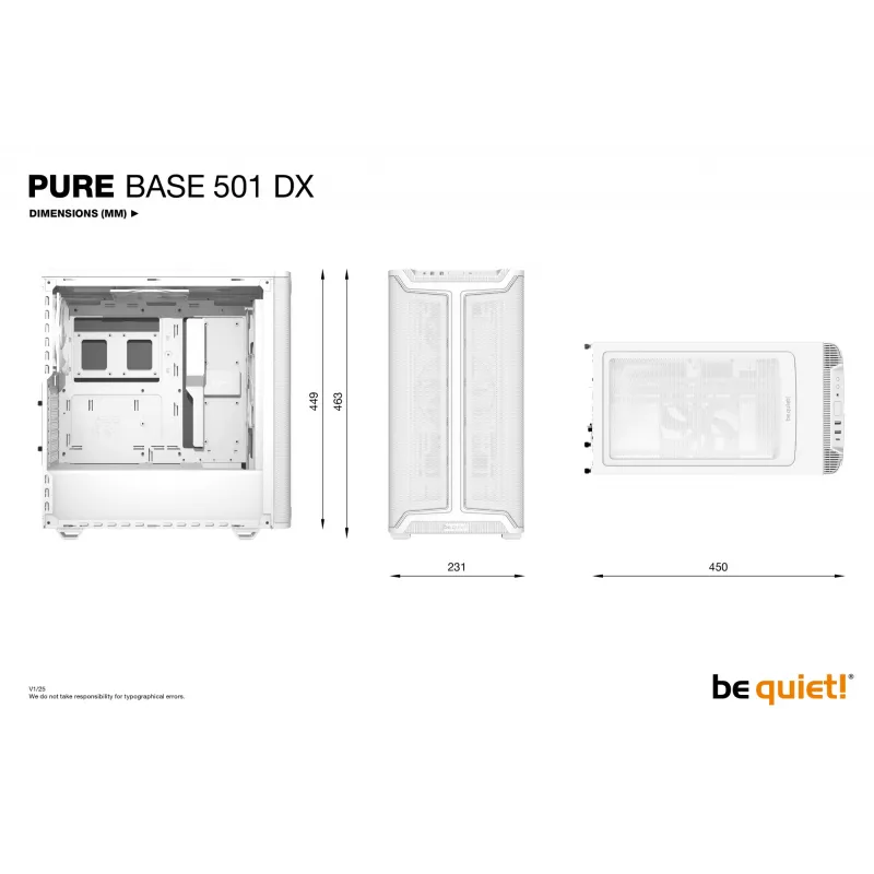 be quiet Pure Base 501 DX Valge Midi Tower