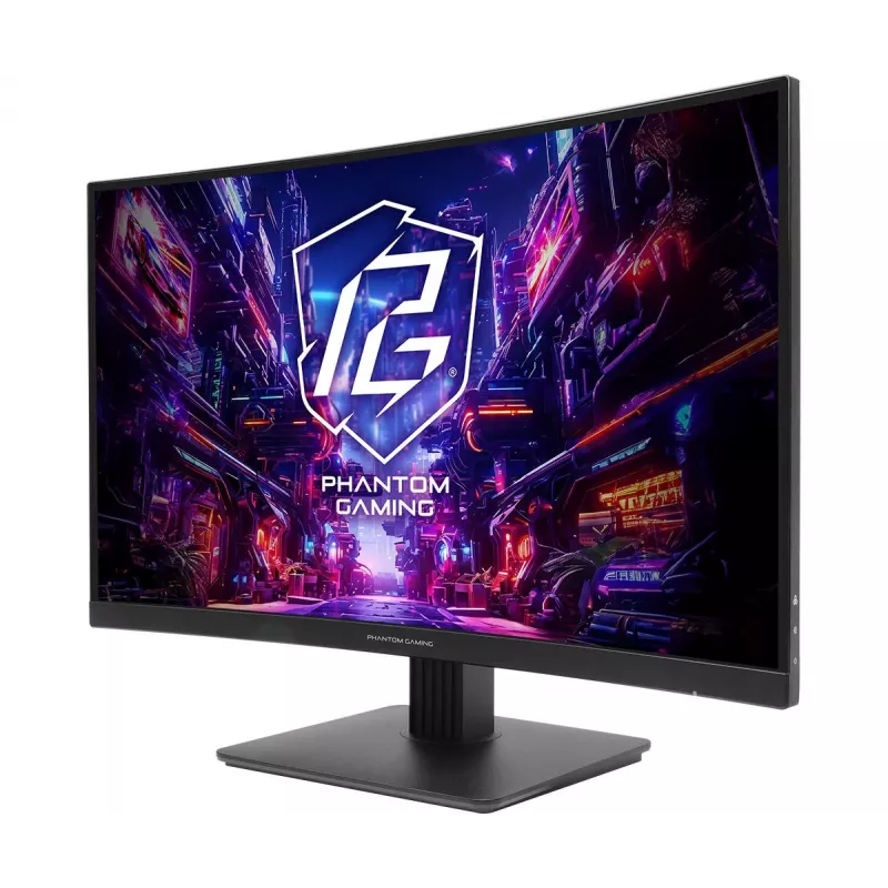 ASROCK Gaming Monitor - Pg27qrt1b - 27in - 2560 X 1440 Qhd - Curved 180hz - Must