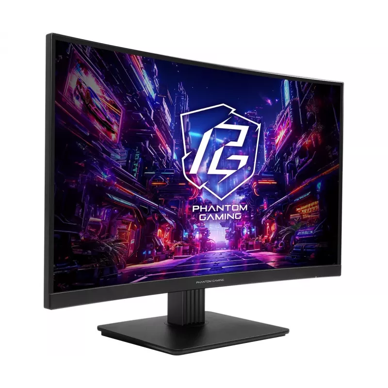 ASROCK Gaming Monitor - Pg27qrt1b - 27in - 2560 X 1440 Qhd - Curved 180hz - Must