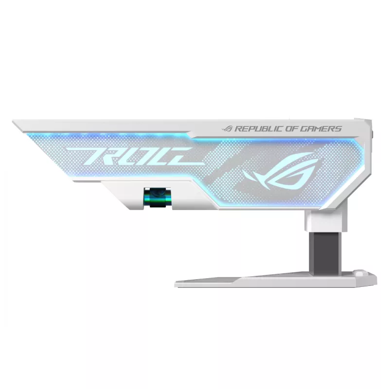 Graafikakaardi tugi ASUS ROG Herculx Universal Valge — 0,5 m pikkus, toetab 1 GPU-d, mitmevärviline valgustus